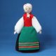 エストニア　民族衣装人形　大・みどりのエプロン