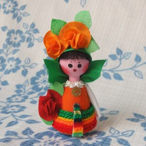 画像1: ブルガリア　バラ人形　小さいタイプ・女の子　H