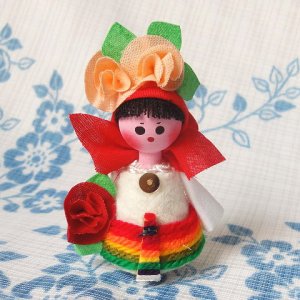 画像1: ブルガリア　バラ人形　小さいタイプ・女の子　I