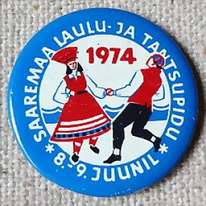 画像1: ロシアン缶バッジ　サーレマー島・歌と踊りの祭典　1974年6月8-9日