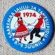 ロシアン缶バッジ　サーレマー島・歌と踊りの祭典　1974年6月8-9日