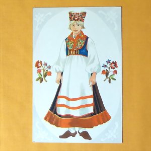 画像1: ヴィンテージカード　エストニアの民族衣装・EESTI RAHVARÕIVAD　1975　G