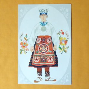 画像1: ヴィンテージカード　エストニアの民族衣装・EESTI RAHVARÕIVAD　1975　F