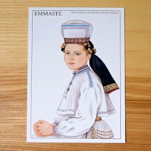 画像1: エストニア　オールドポストカード　民族衣装シリーズ　EMMASTE　1996