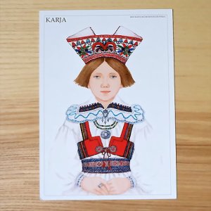 画像1: エストニア　オールドポストカード　民族衣装シリーズ　KARJA　2013