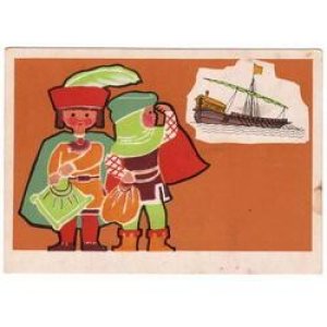 画像1: ヴィンテージポストカード　世界の水兵さん　1971・中世西ヨーロッパ(1)