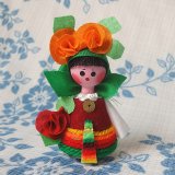 画像: ブルガリア　バラ人形　小さいタイプ・女の子　F