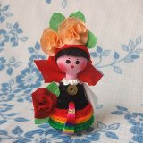 画像: ブルガリア　バラ人形　小さいタイプ・女の子　D