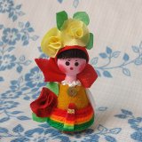 画像: ブルガリア　バラ人形　小さいタイプ・女の子　C