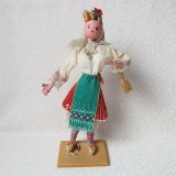 画像: 【蚤の市】ブルガリア　ヴィンテージ人形　赤いスカート　