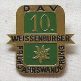 画像: ドイツのバッジ　DAV  WEISSENBURG  FRÜHJAHRSWANDERUNG  