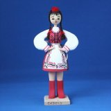 画像: ルーマニア　民族衣装のお人形　(6)みつあみの女の子