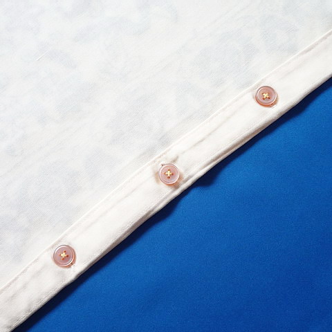 画像: ハンガリー　ヴィンテージ　刺繍ピローケース　タマゴ色ｘブラック　54cm