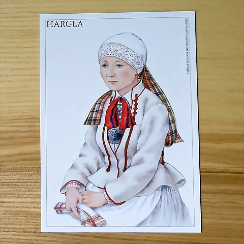 画像1: エストニア　オールドポストカード　民族衣装シリーズ　HARGLA　2000