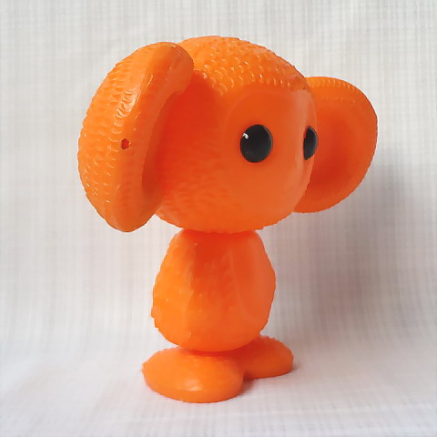 画像: チェブラーシカ　ヴィンテージプラ人形　オレンジ  