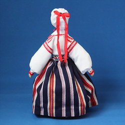 画像: エストニア　民族衣装人形　大・白いエプロン