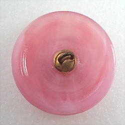 画像: チェコのガラスボタン　ピンク