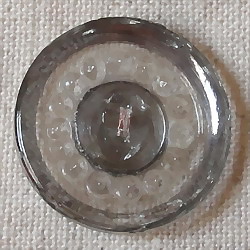 画像: チェコのヴィンテージボタン　クリスタルxシルバー　2.3cm