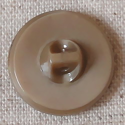 画像: チェコのヴィンテージボタン　1970〜80年代　グレーベージュ 1.8cm(B)