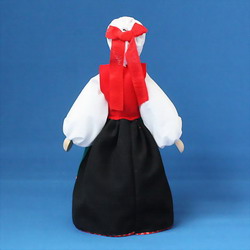 画像: エストニア　民族衣装人形　大・みどりのエプロン