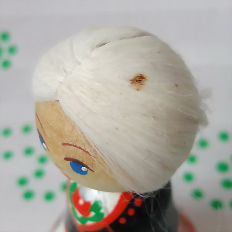 画像: エストニア　オールド　木のお人形　白い髪の女の人